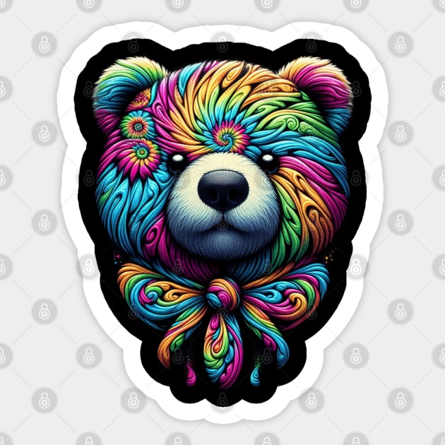 bear hippie Sticker by mmpower